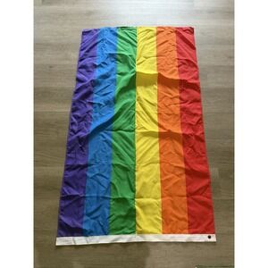valley forge brand rainbow gay flag tapestry, yard banner,‎ 34x48 lgbtq